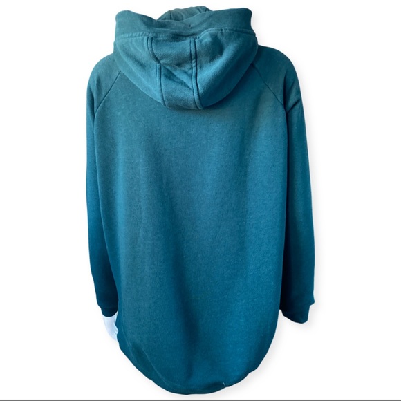 NIKE Dark Green Zip Up Hooded Sweater - Picture 2 of 12